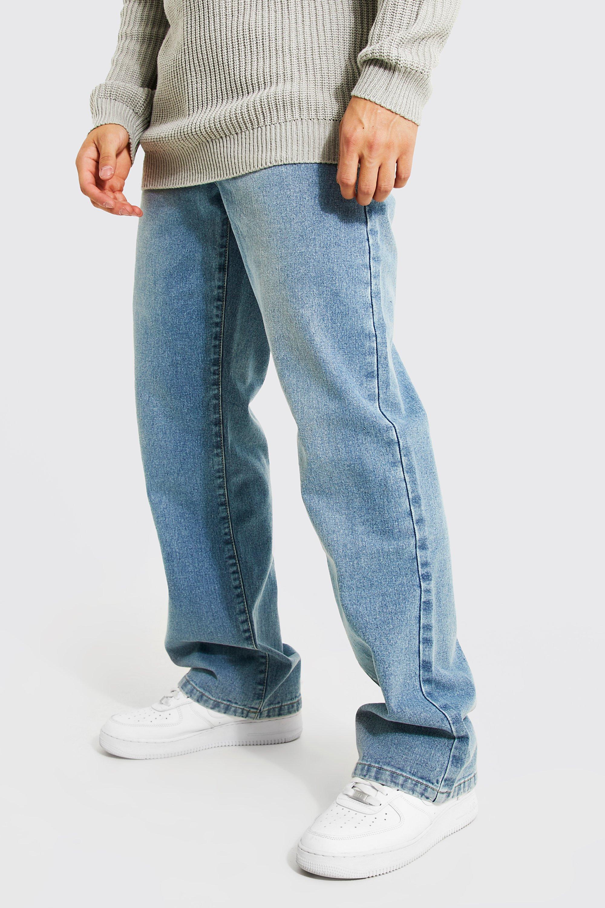 Relaxed Fit Rigid Flared Jeans