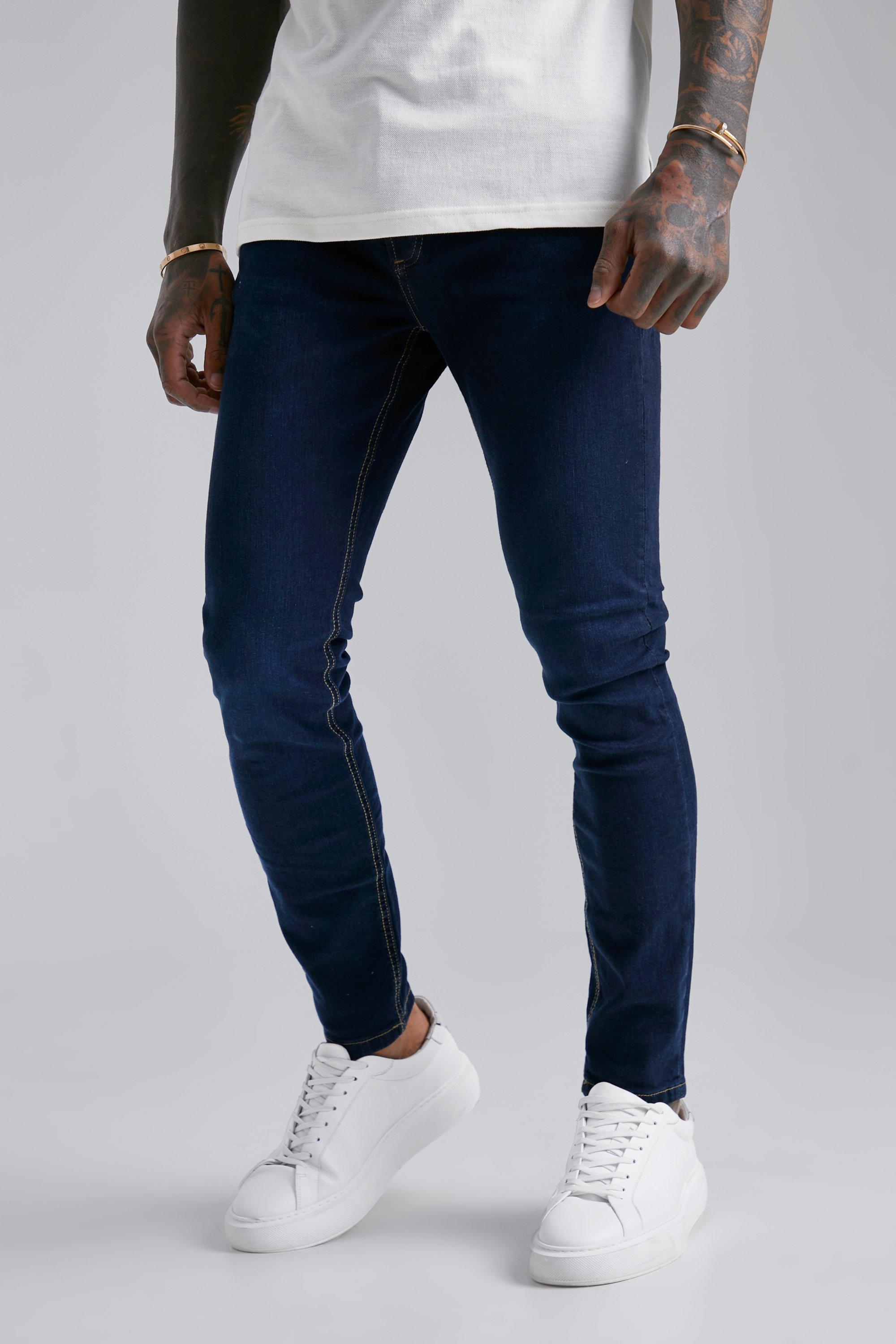 Pull&Bear Men's' Blue Super Skinny Jeans