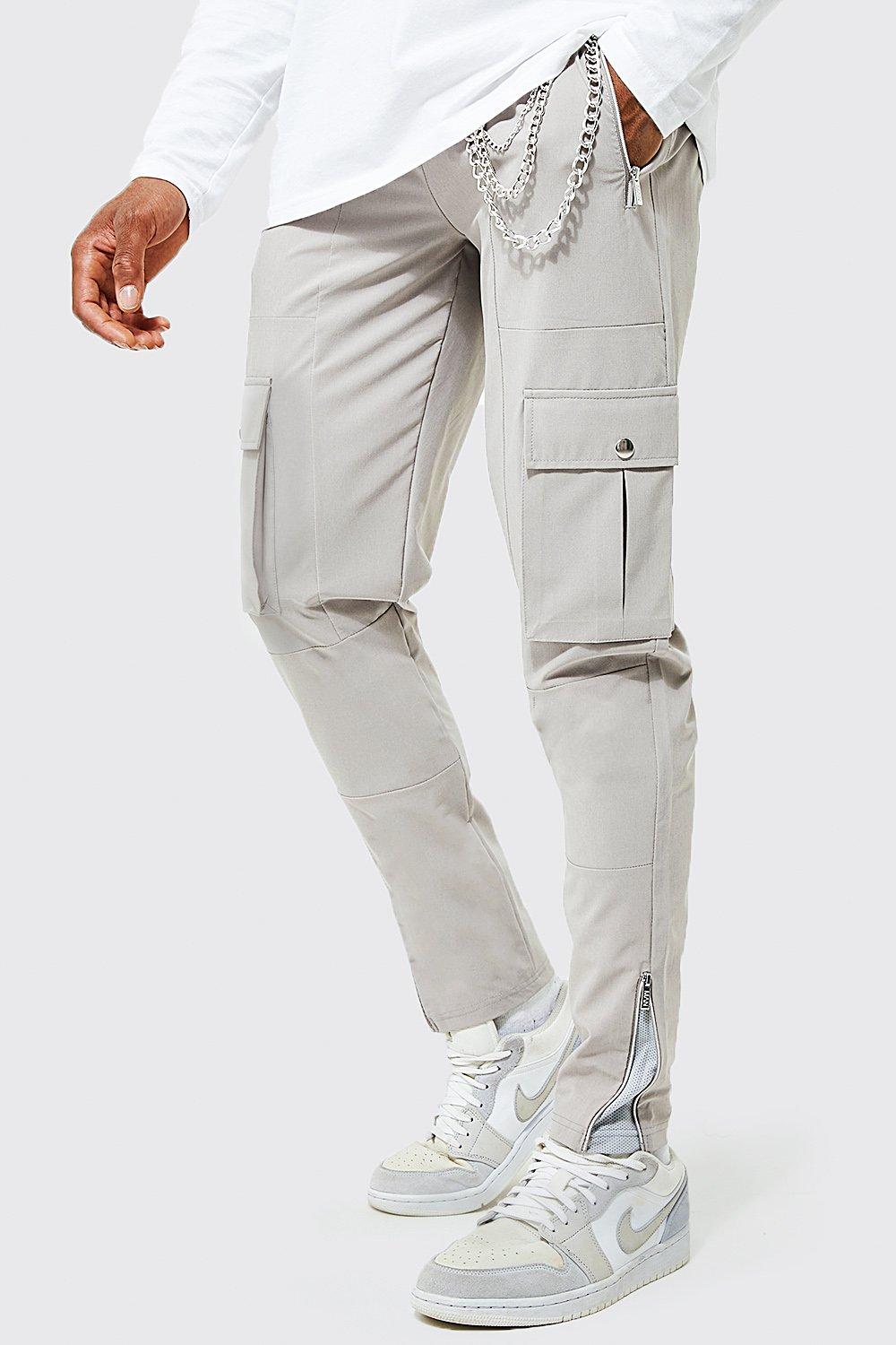 Slim Stretch 3d Pocket Cargo Trousers