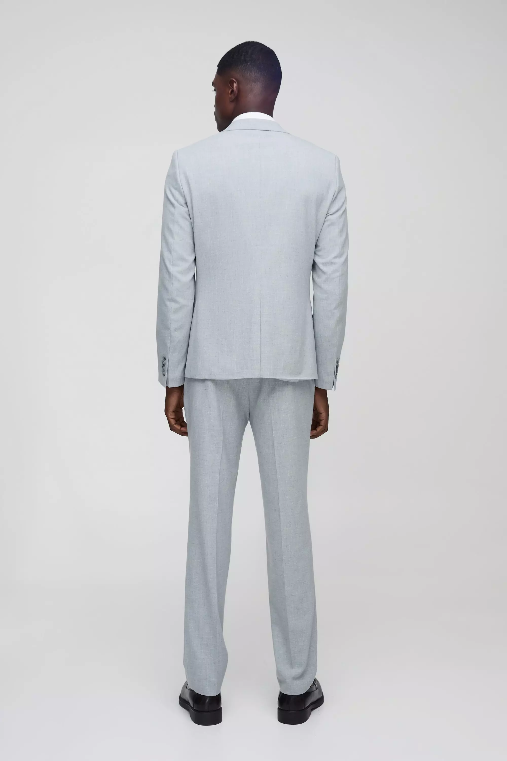 Slim Grey Single Breasted Jacket alternative image