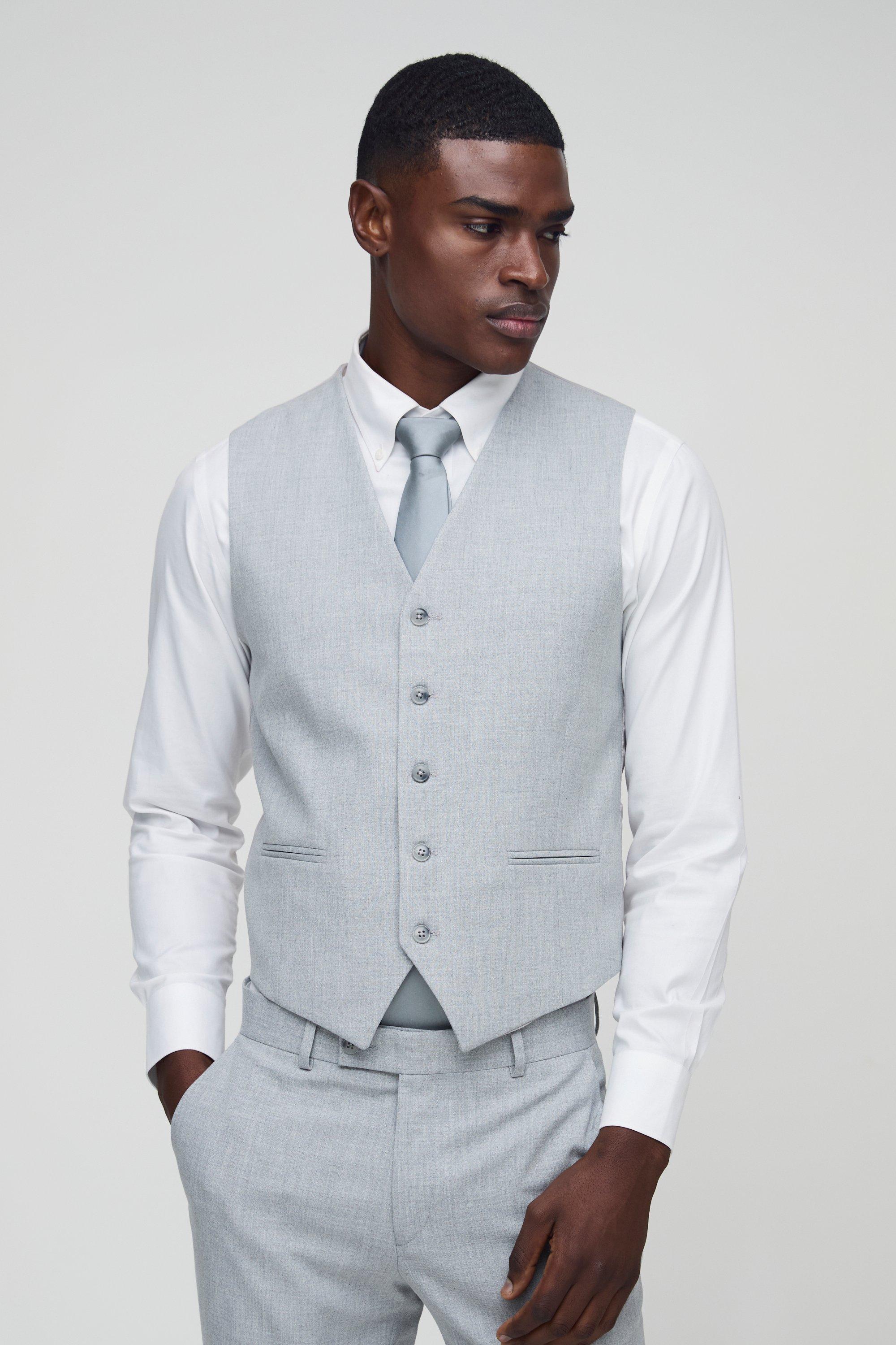 Slim Grey Vest