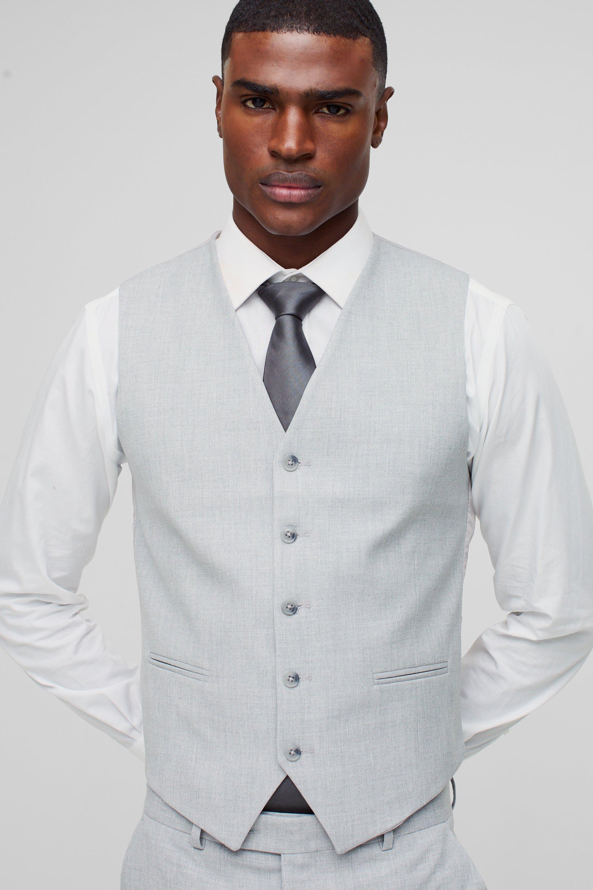 Super Skinny Grey Waistcoat