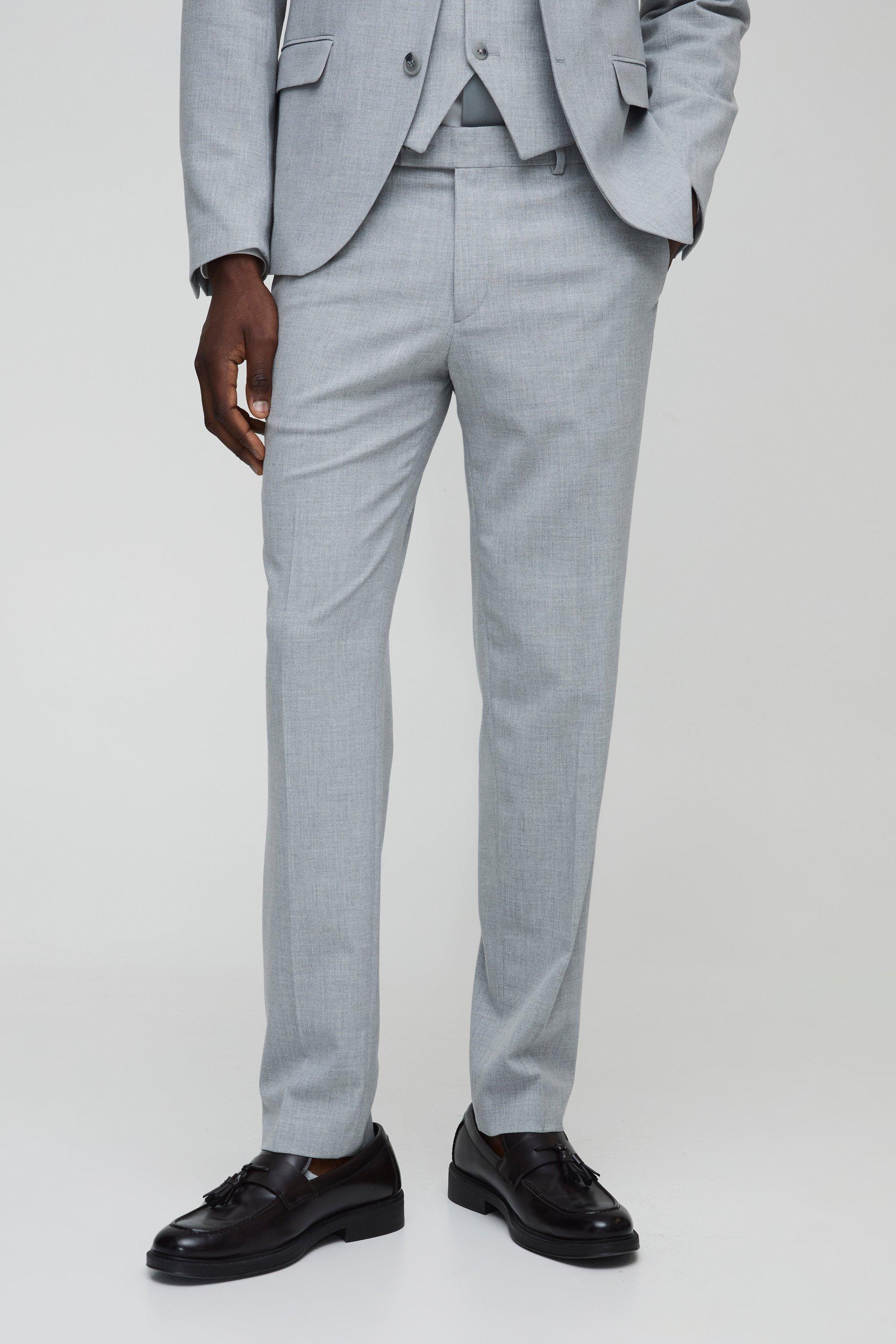 Slim Grey Dress Pants