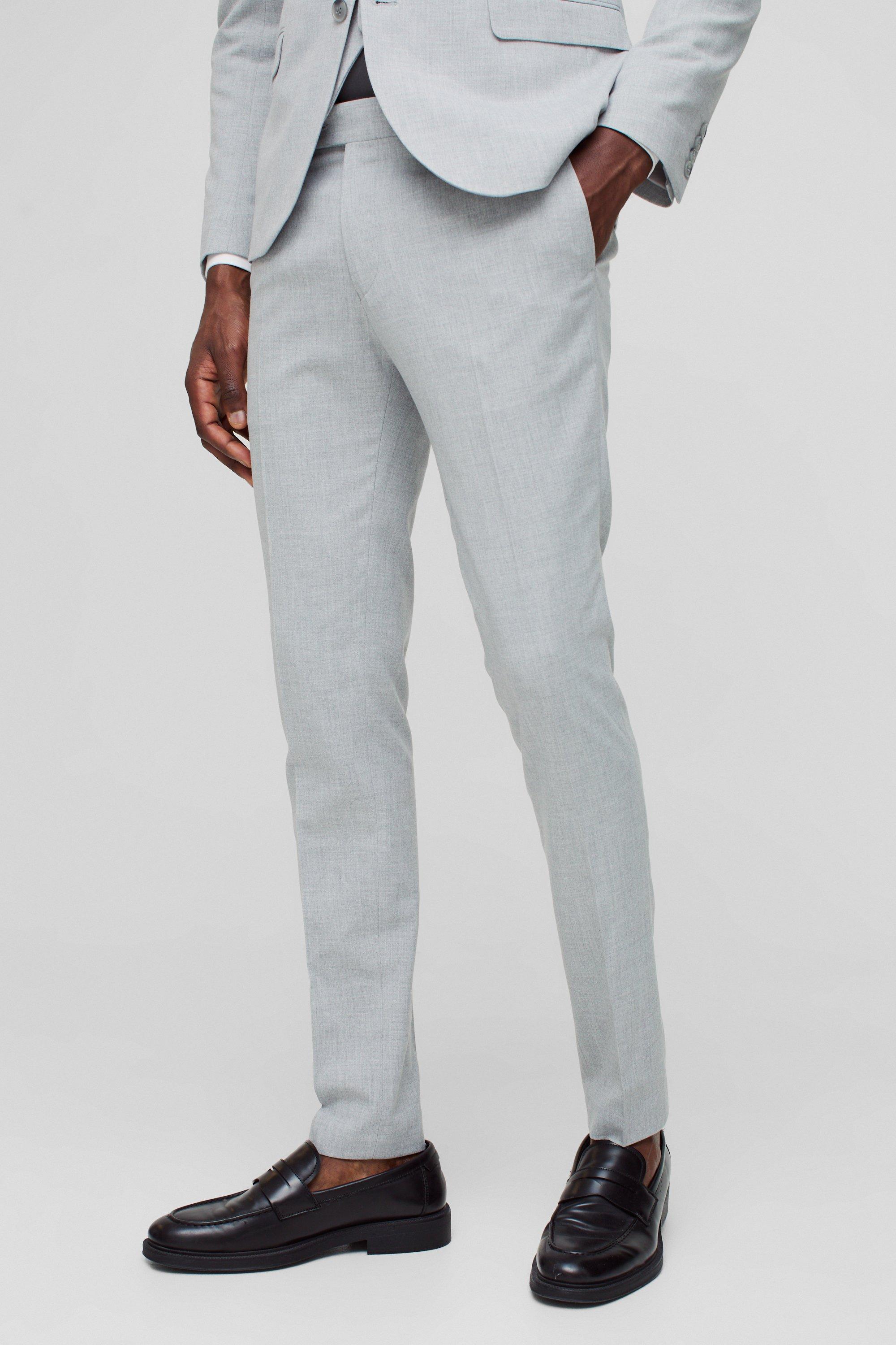 Grey Grijze Super Skinny Fit Pantalons