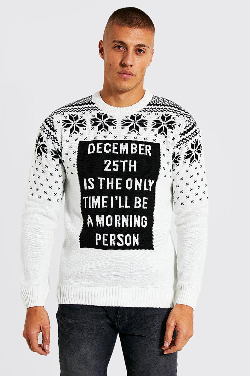 Boohooman 2024 xmas jumper