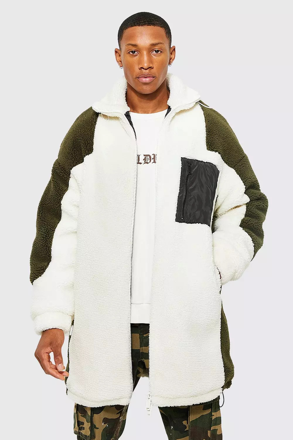 Boohooman shops longline coat