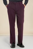 Purple Relaxed Zip Hem Suit Pants