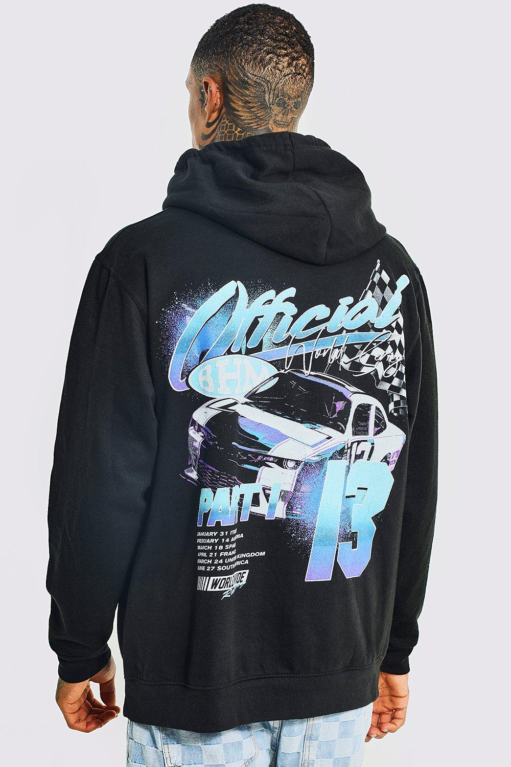 Oversized Worldwide Car Graphic Sweatshirt