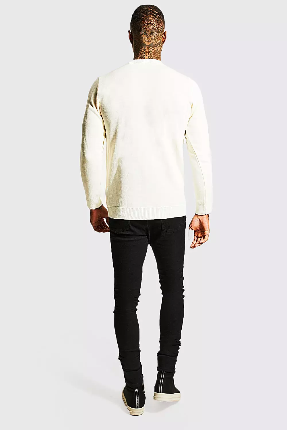 White Tis Tha Season Slogan Christmas Jumper alternative image