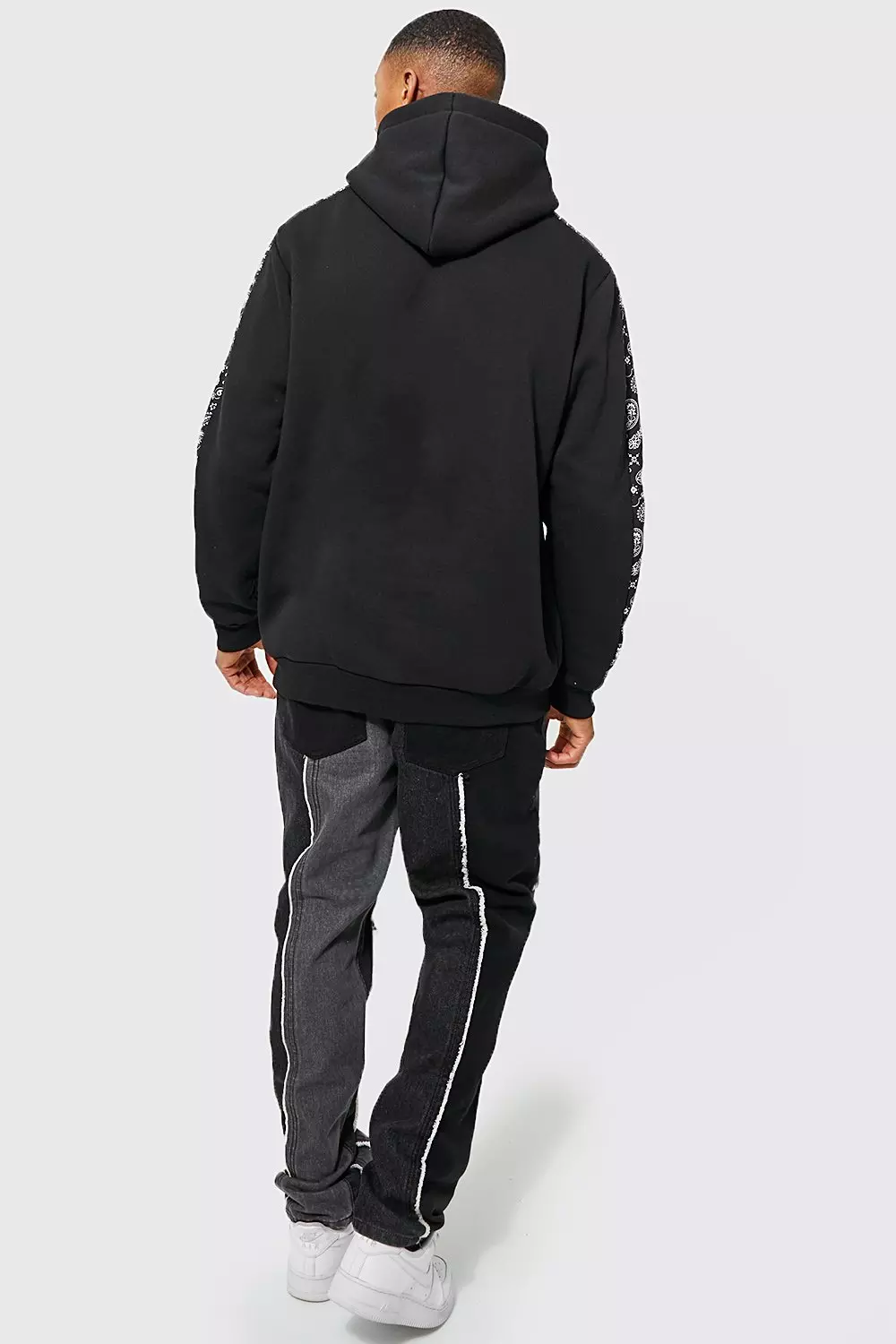 Official Man Panelled Hoodie | boohooMAN USA