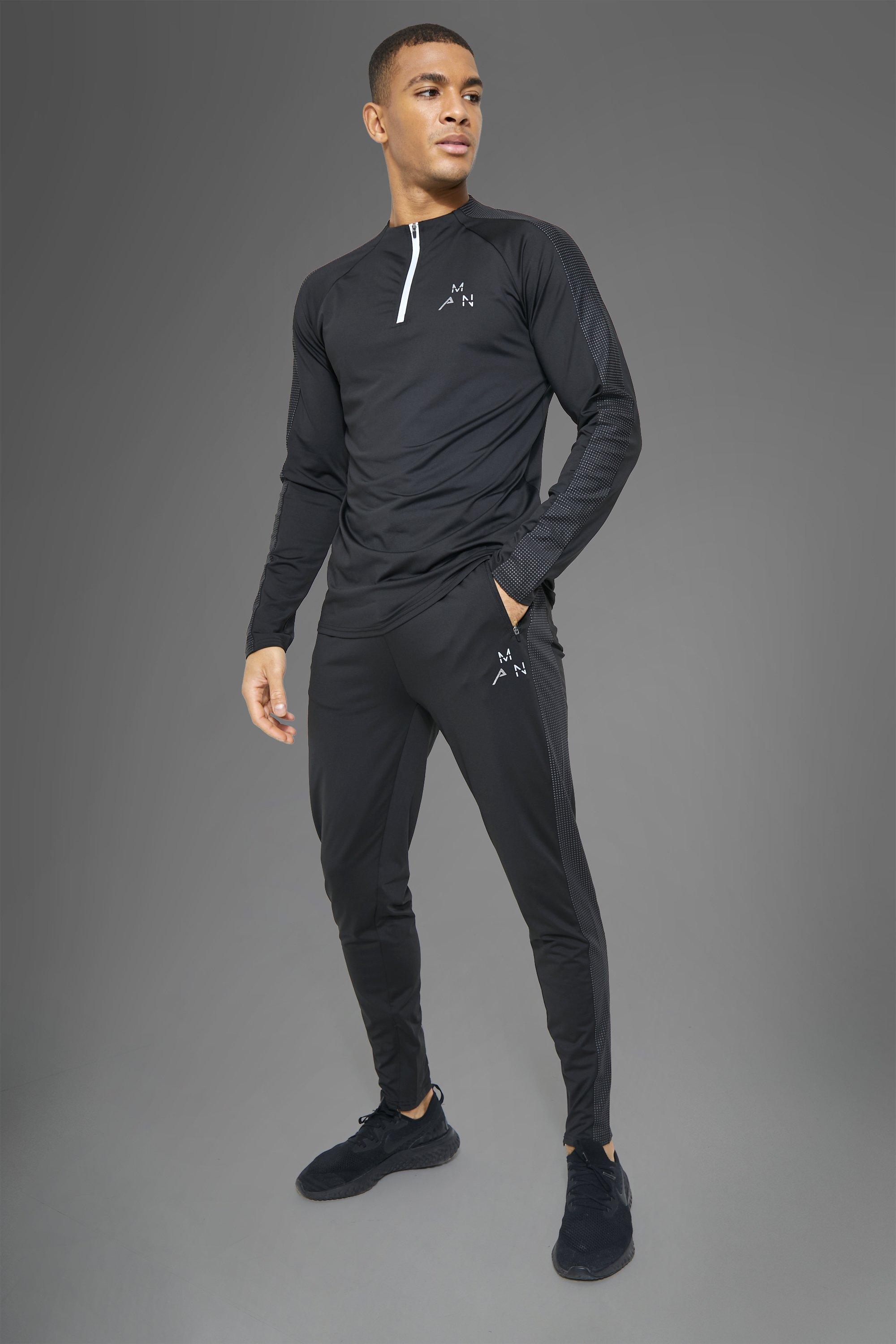 Fitness Reflective Tracksuit - Black – YWM Studios