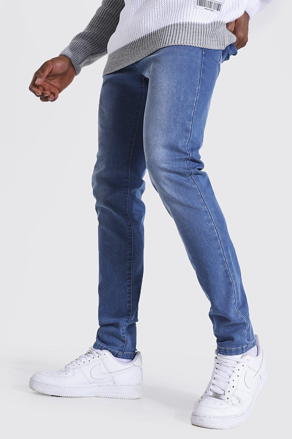 Pantalon En Jean Polaire Pantalon Stretch Stretch Homme Fit Slim Fit Jeans  Affaires Épaissement Pantalon (Color : Blue, Size : 34) : : Mode