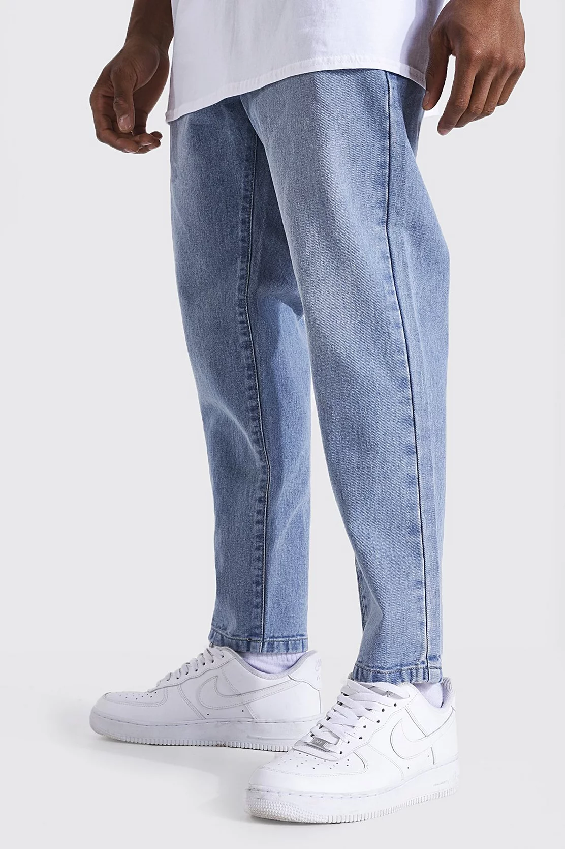 boohooman.com | Tapered Fit Rigid Jeans