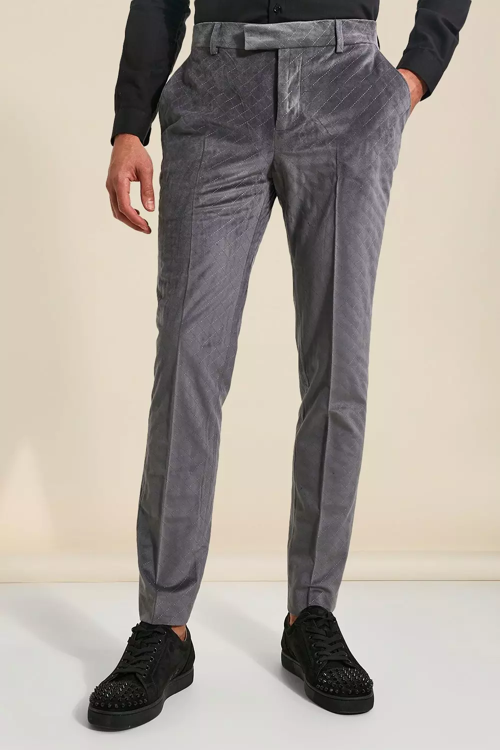 Silver sales velvet trousers