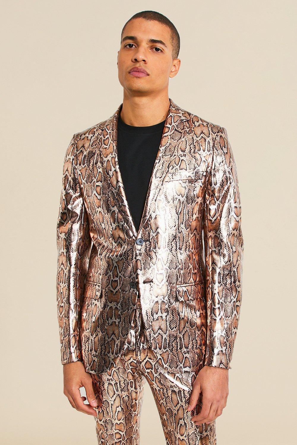 Rose gold hotsell suit jacket mens