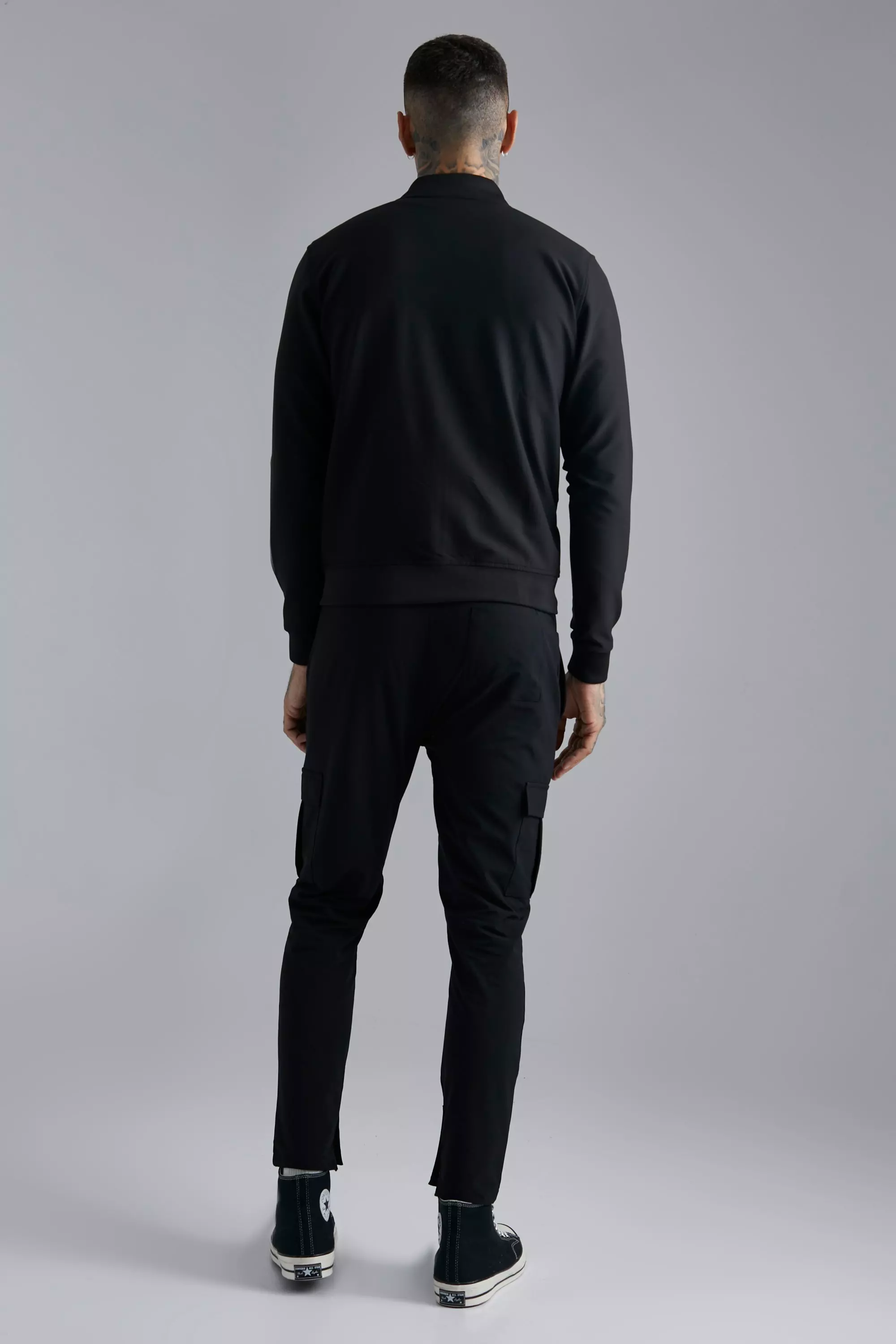 Slim Fit Technical Stretch Cargo Pants | boohooMAN USA