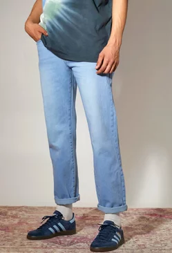 Relaxed Fit Rigid Jeans Mid blue