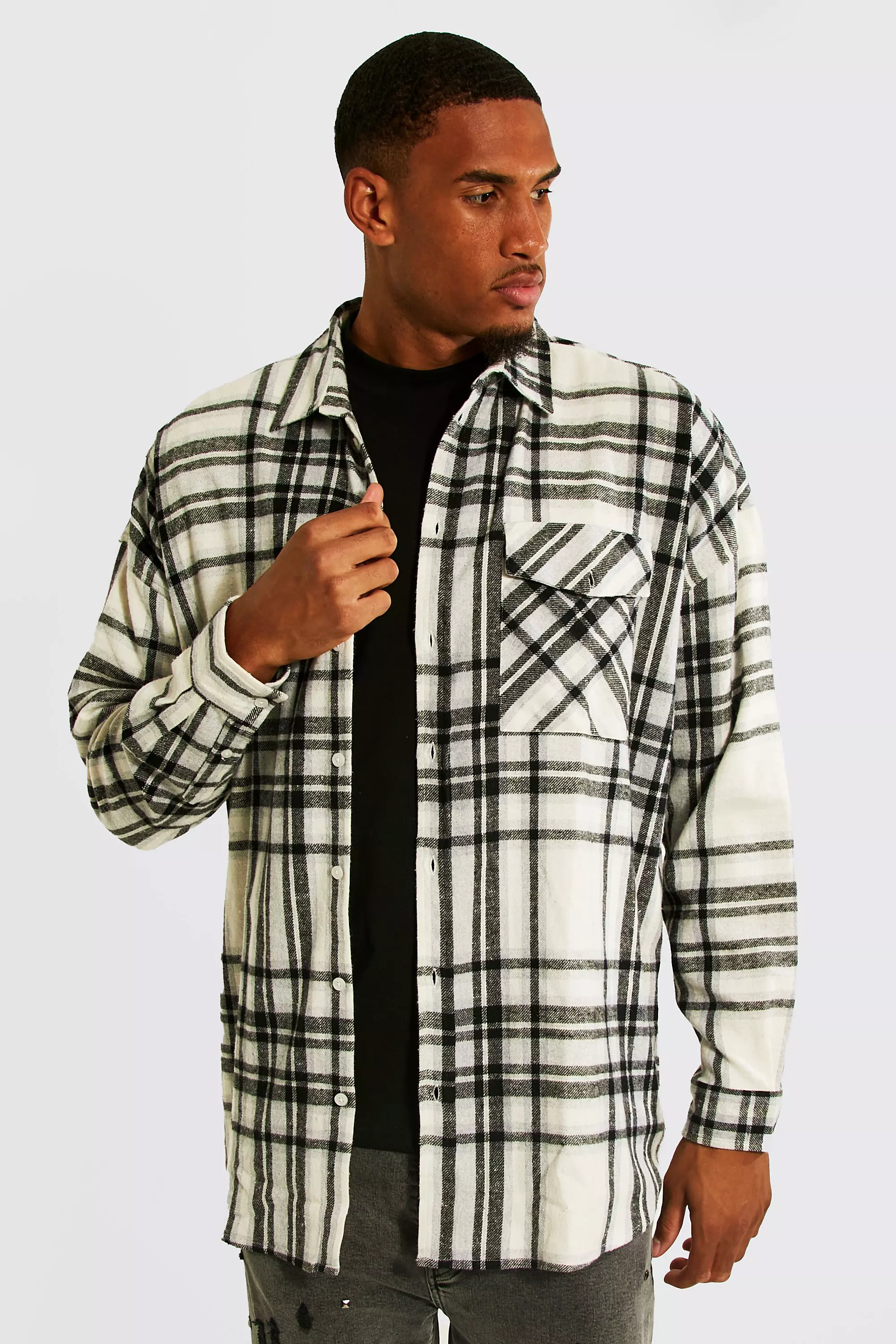 I AM WHAT I AM チェックシャツ オーバーサイズチェックシャツ / Oversized Check Shirt