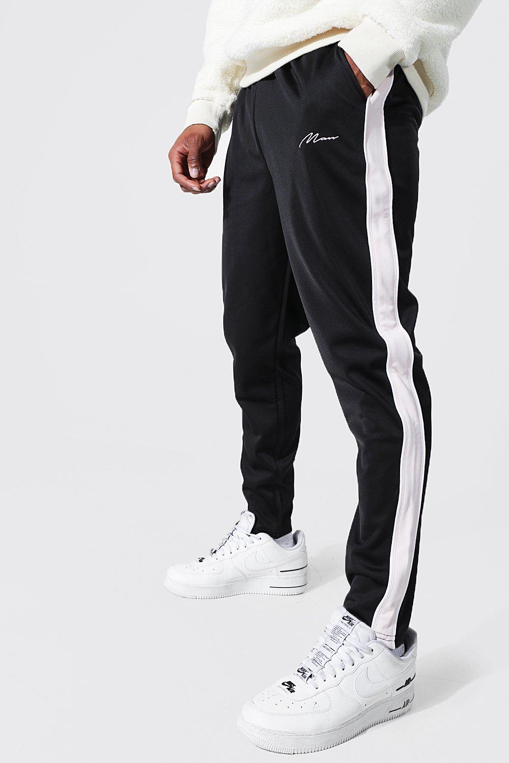 Boohooman tricot joggers hot sale