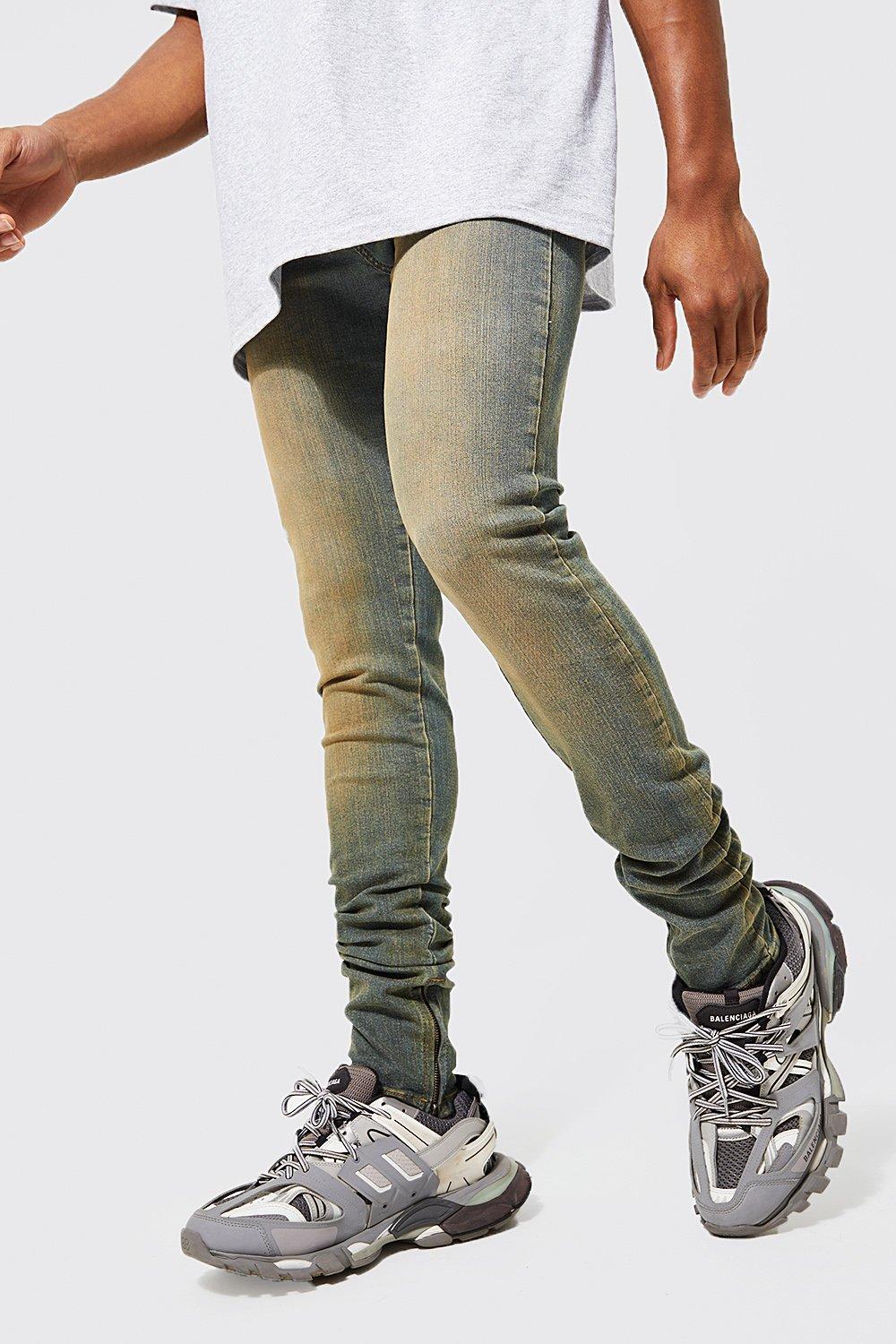 Pacsun drop skinny side best sale stripe denim jogger pants