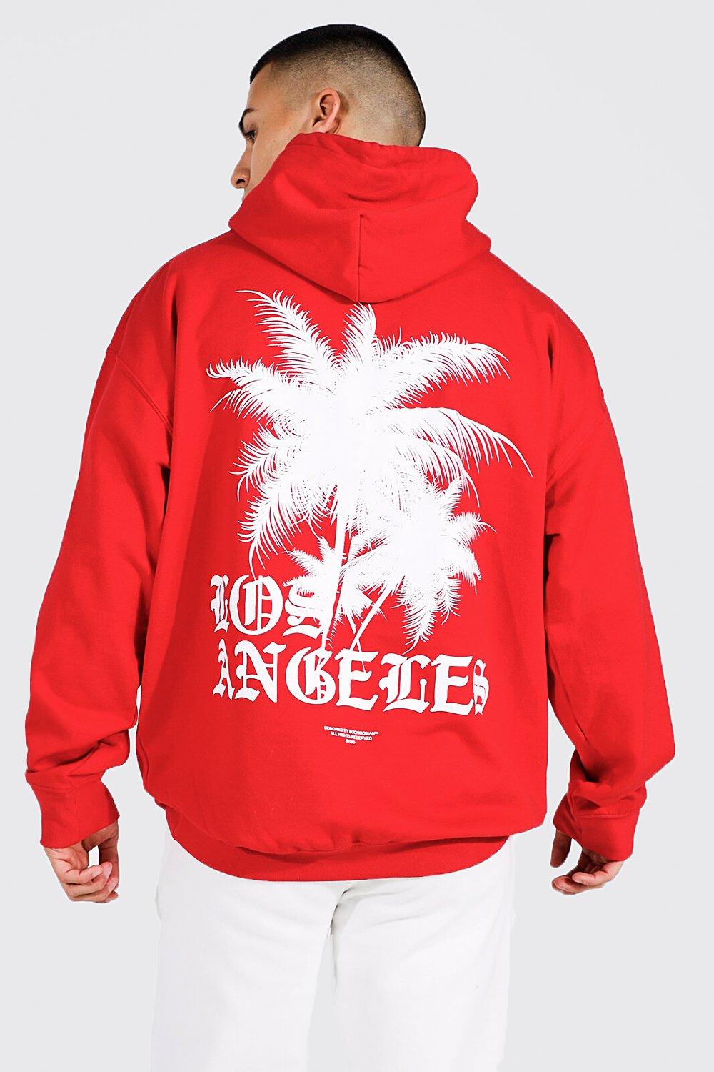 Red store boohooman hoodie