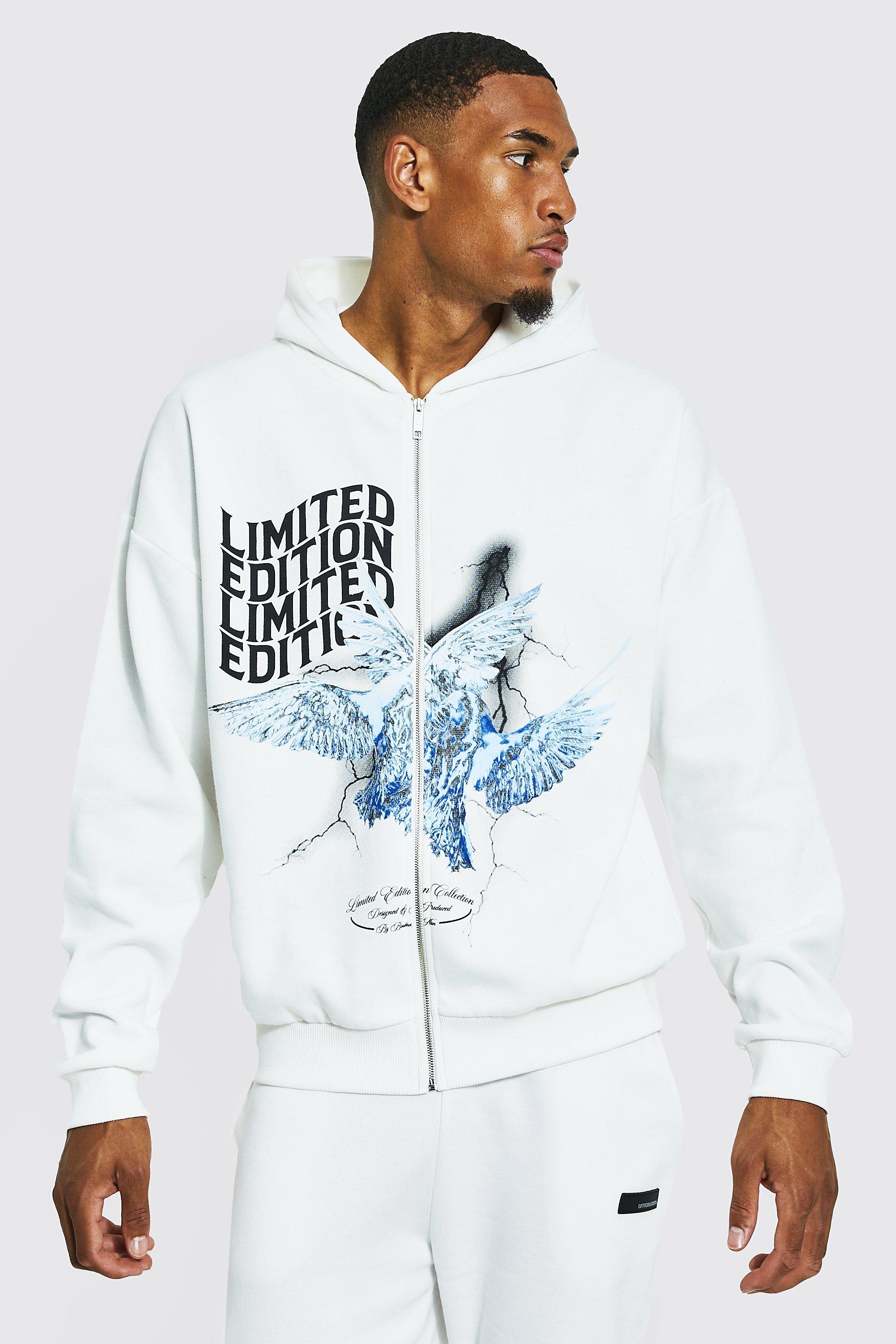 White 2025 boohooman hoodie