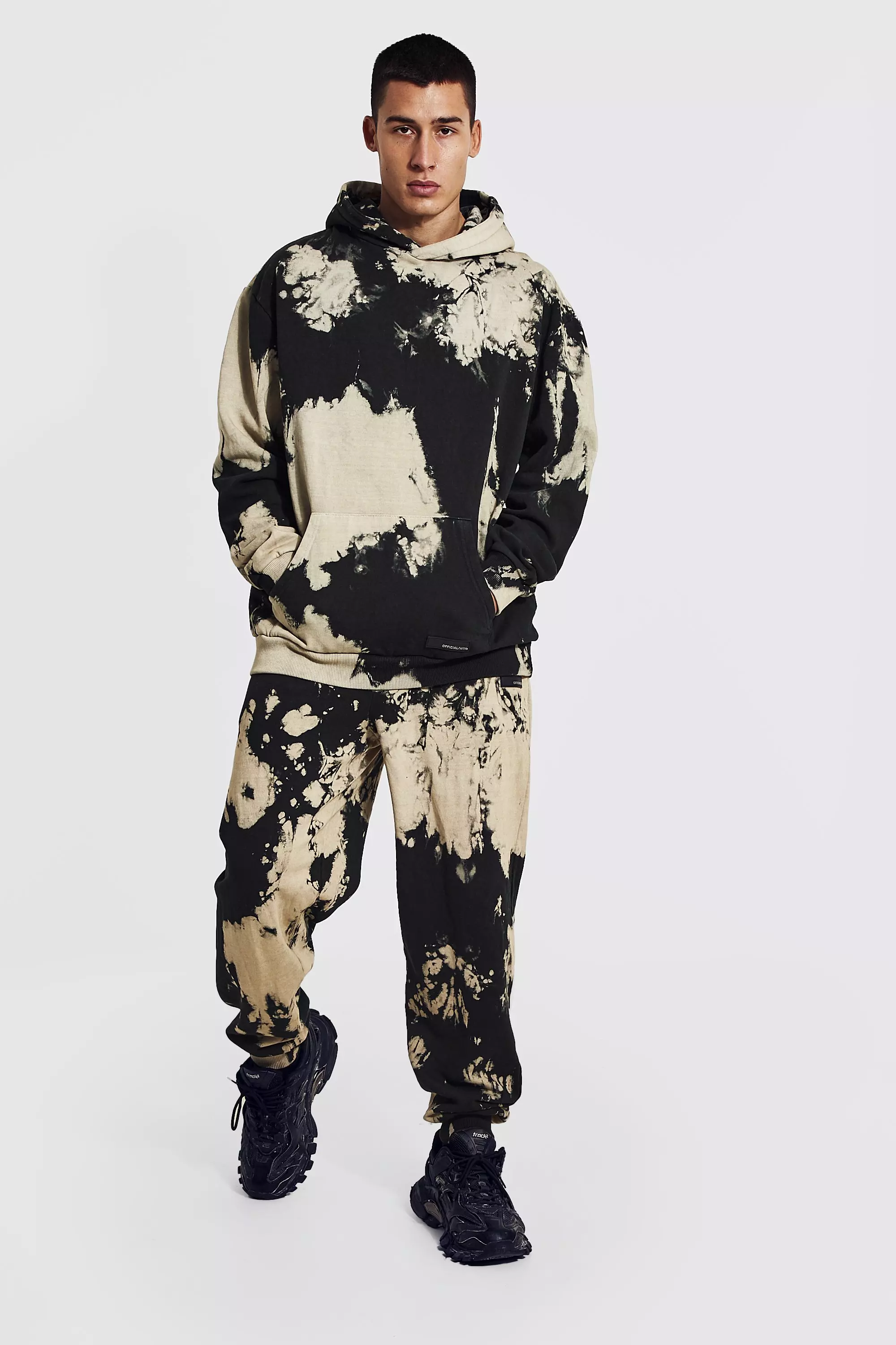 Oversized Official Man Tie Dye Hoodie boohooMAN IE