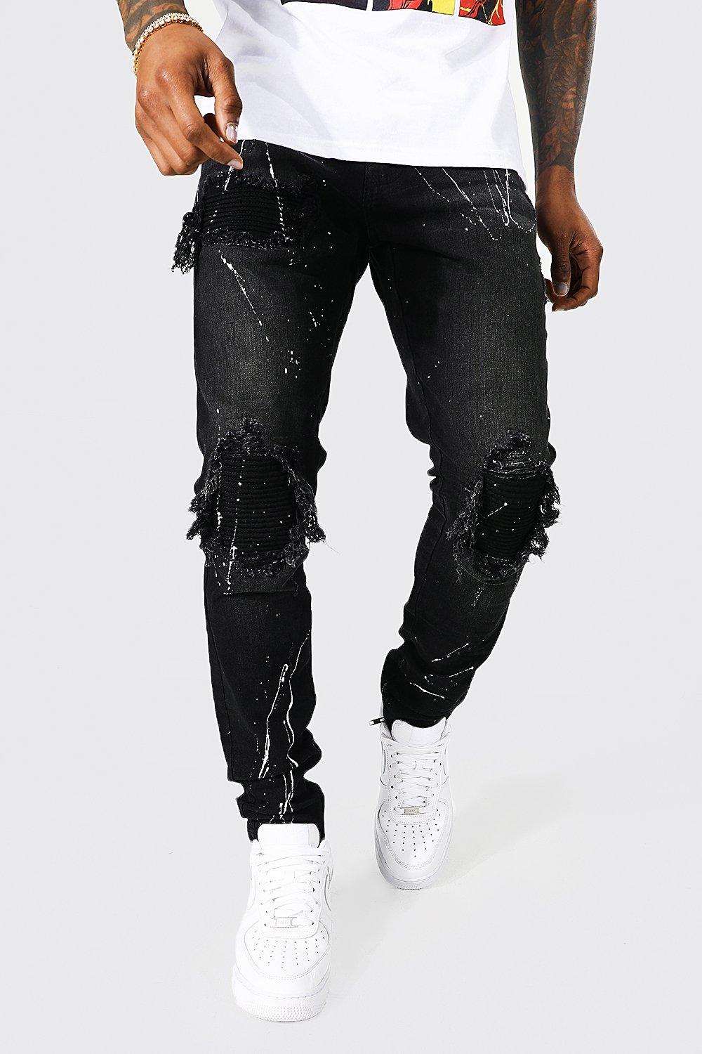 Adviicd Men's Ripped Stretch Jeans