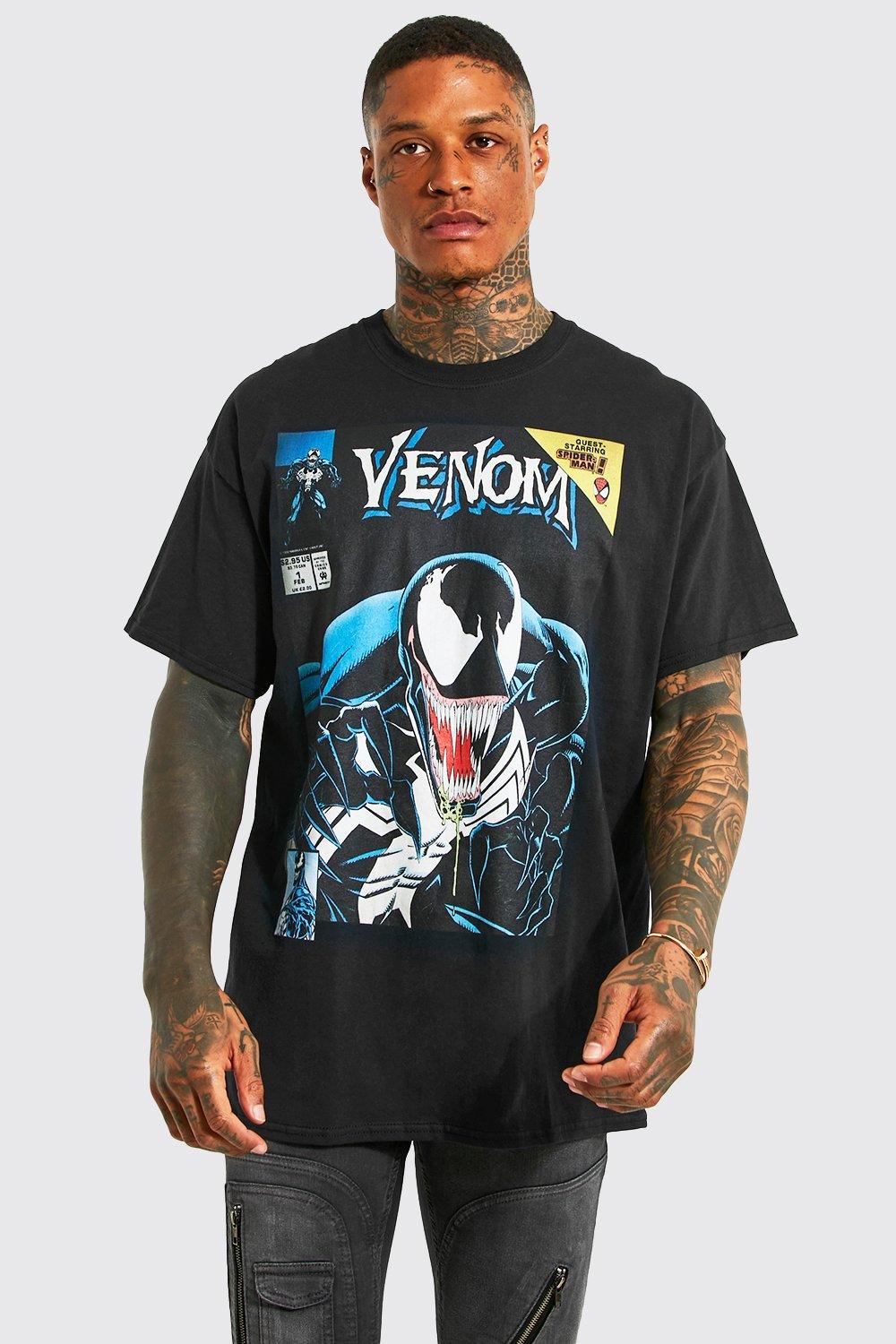 T-shirt oversize à imprimé Venom | boohooMAN FR