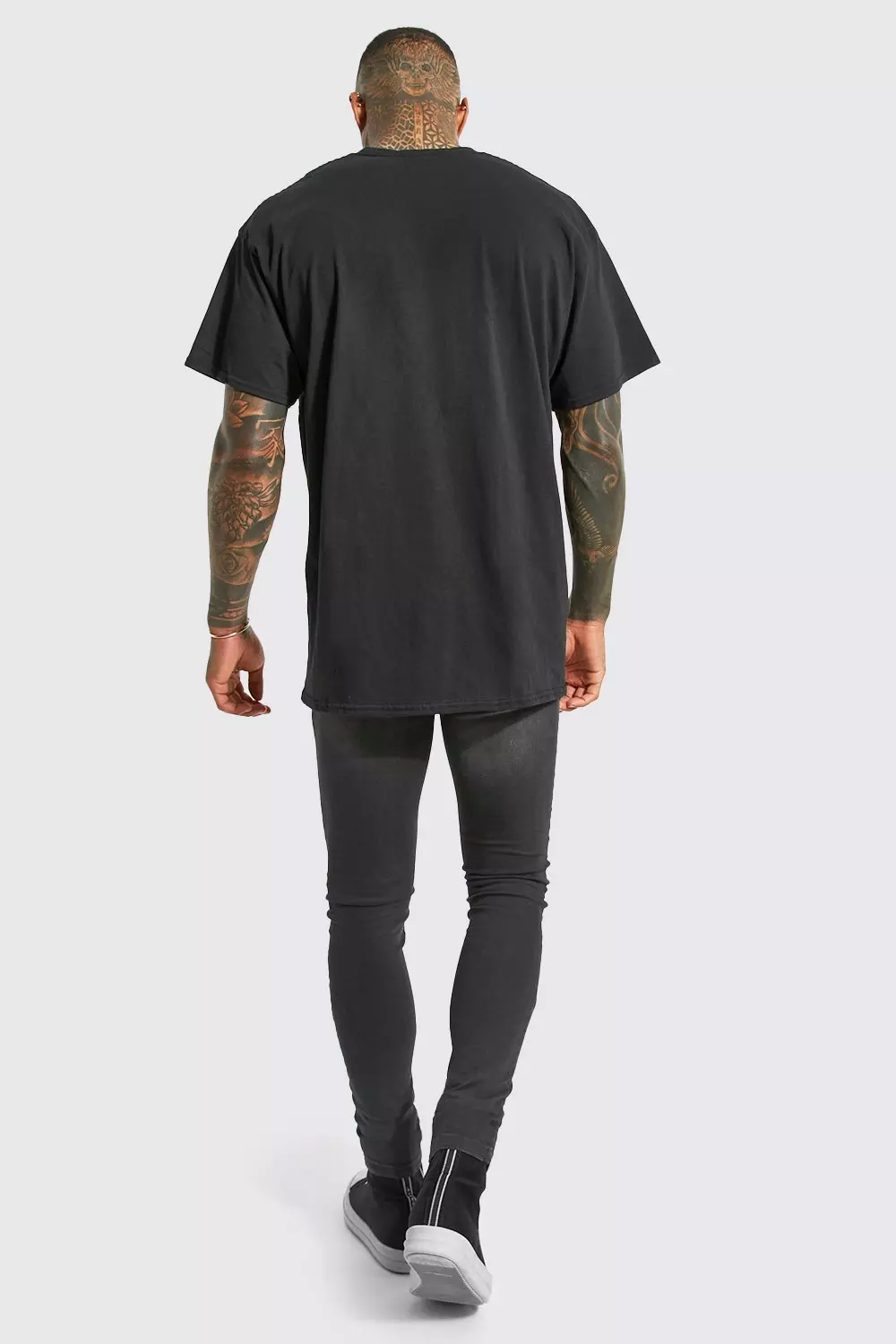 Black Oversized Gelicenseerd Venom T-Shirt alternatieve afbeelding