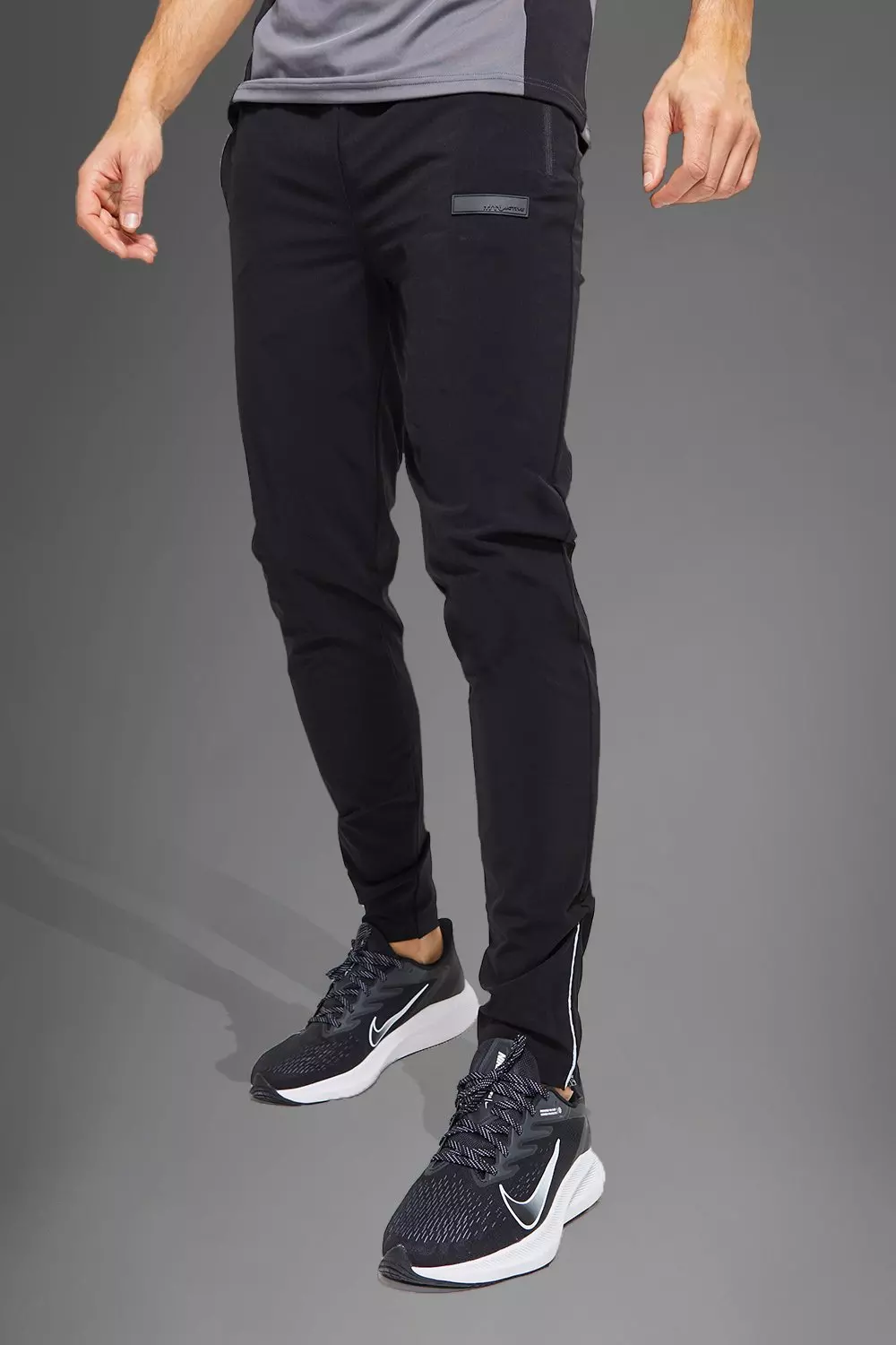 Tall Man Active Gym Textured Track Pant boohooMAN USA