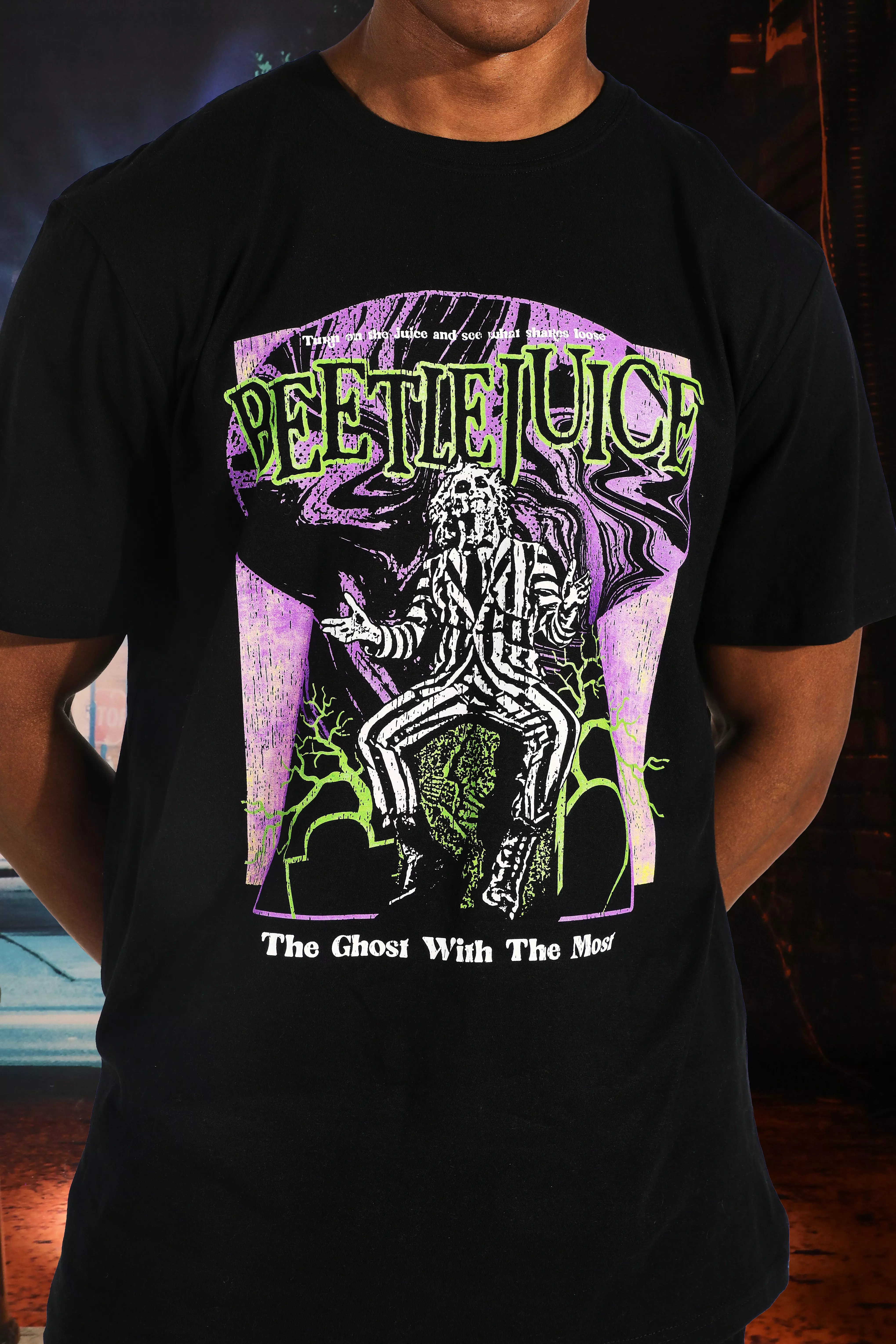 Black Halloween Beetlejuice Licensed T-shirt alternative image