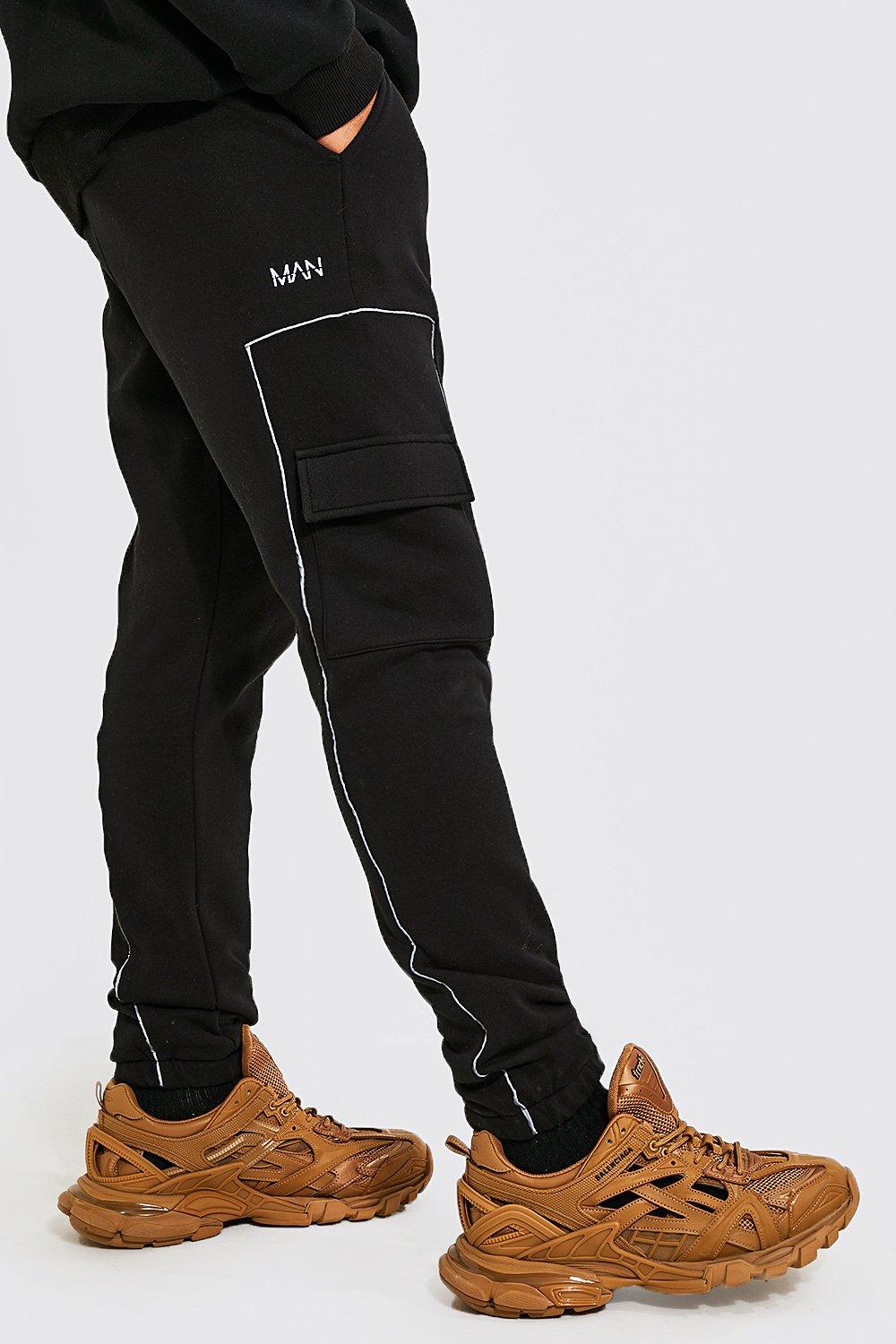 boohooman tall joggers