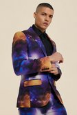 Multi Skinny Single Breasted Galaxy Suit Jacket