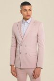 Nude Super Skinny Double Breasted Suit Jacket