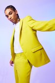 Lime Slim Single Breasted Suit Jacket