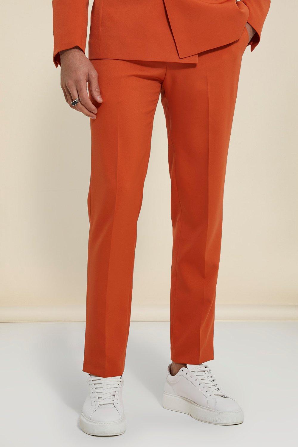 Burnt orange Slim Suit Pants