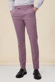 Mauve Skinny Chain Suit Trousers