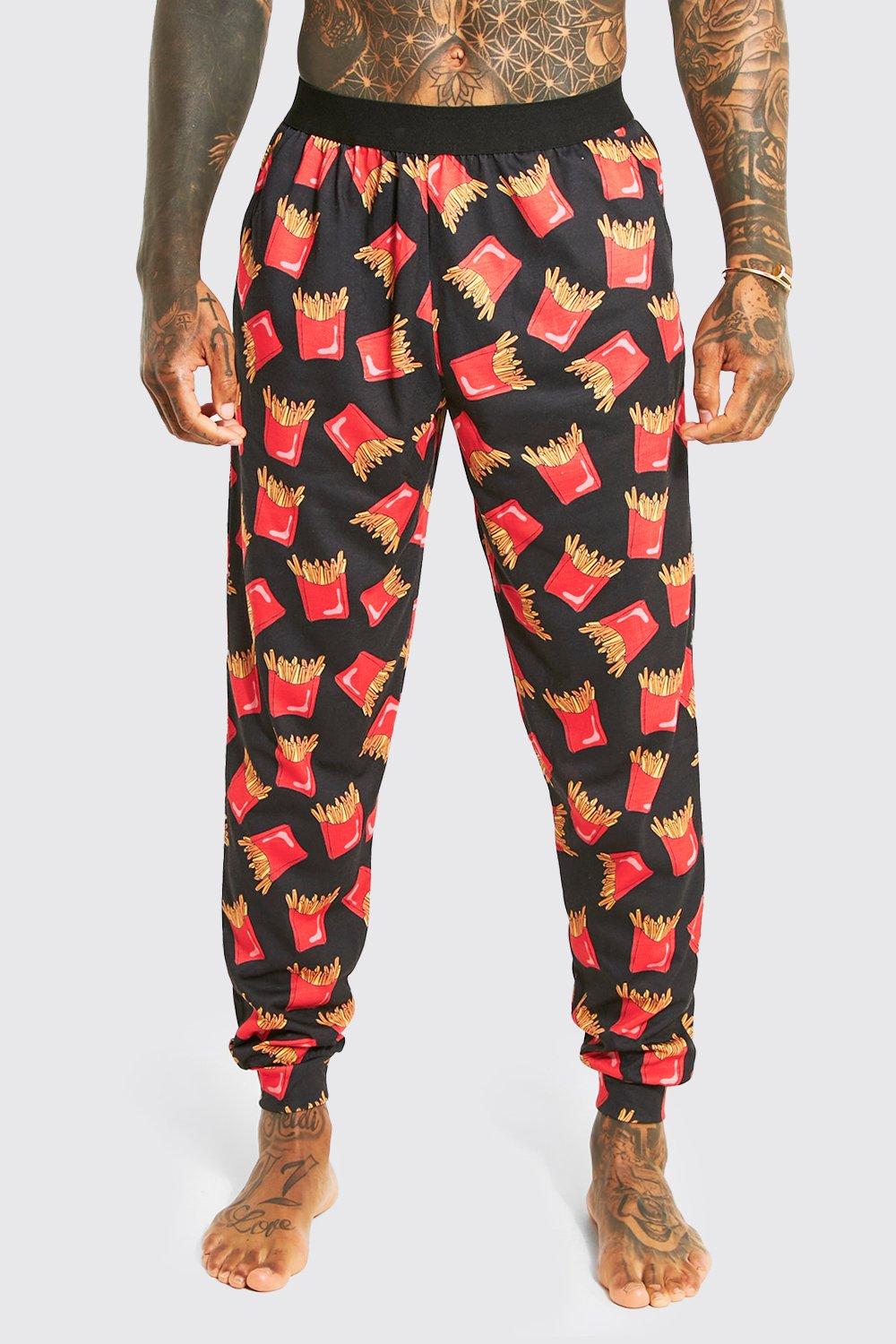 Fries All Over Print Loungewear Pant | boohooMAN USA