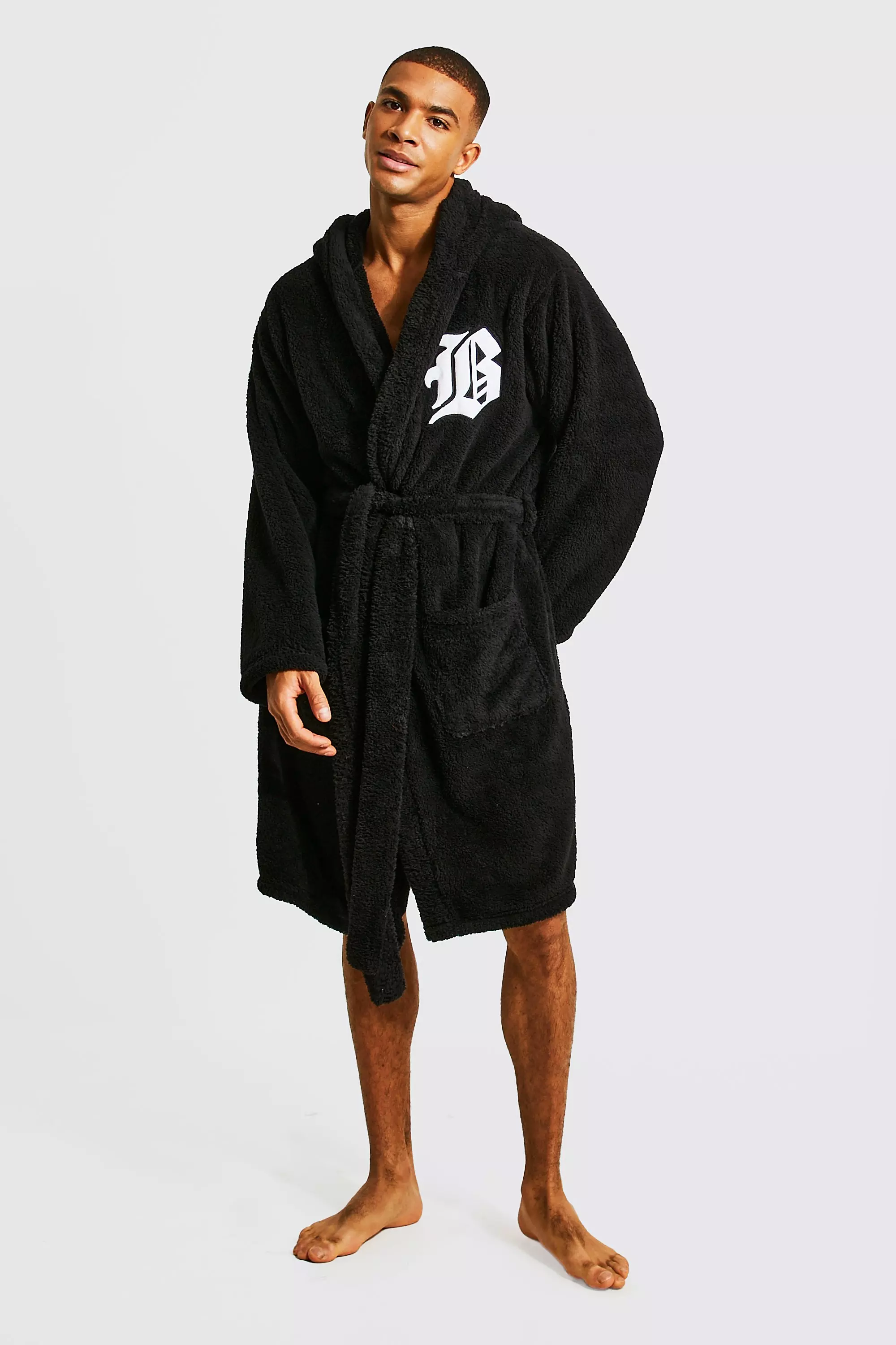 Boohooman dressing gown clearance
