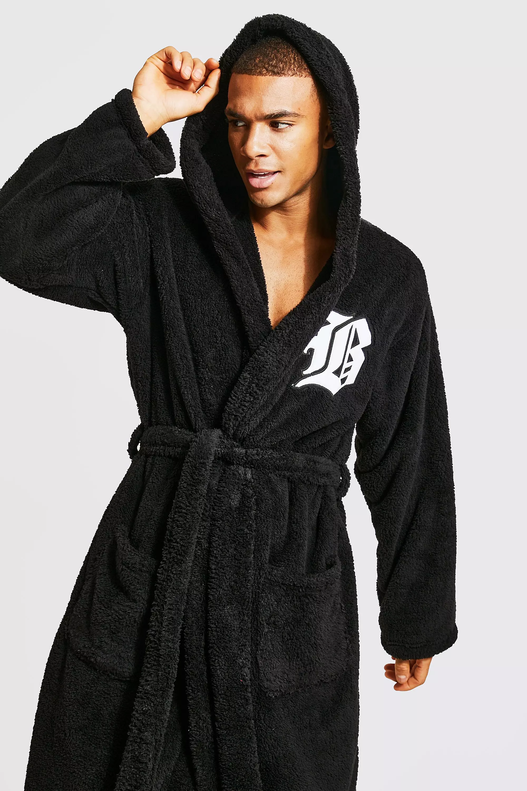 Boohooman dressing gown clearance