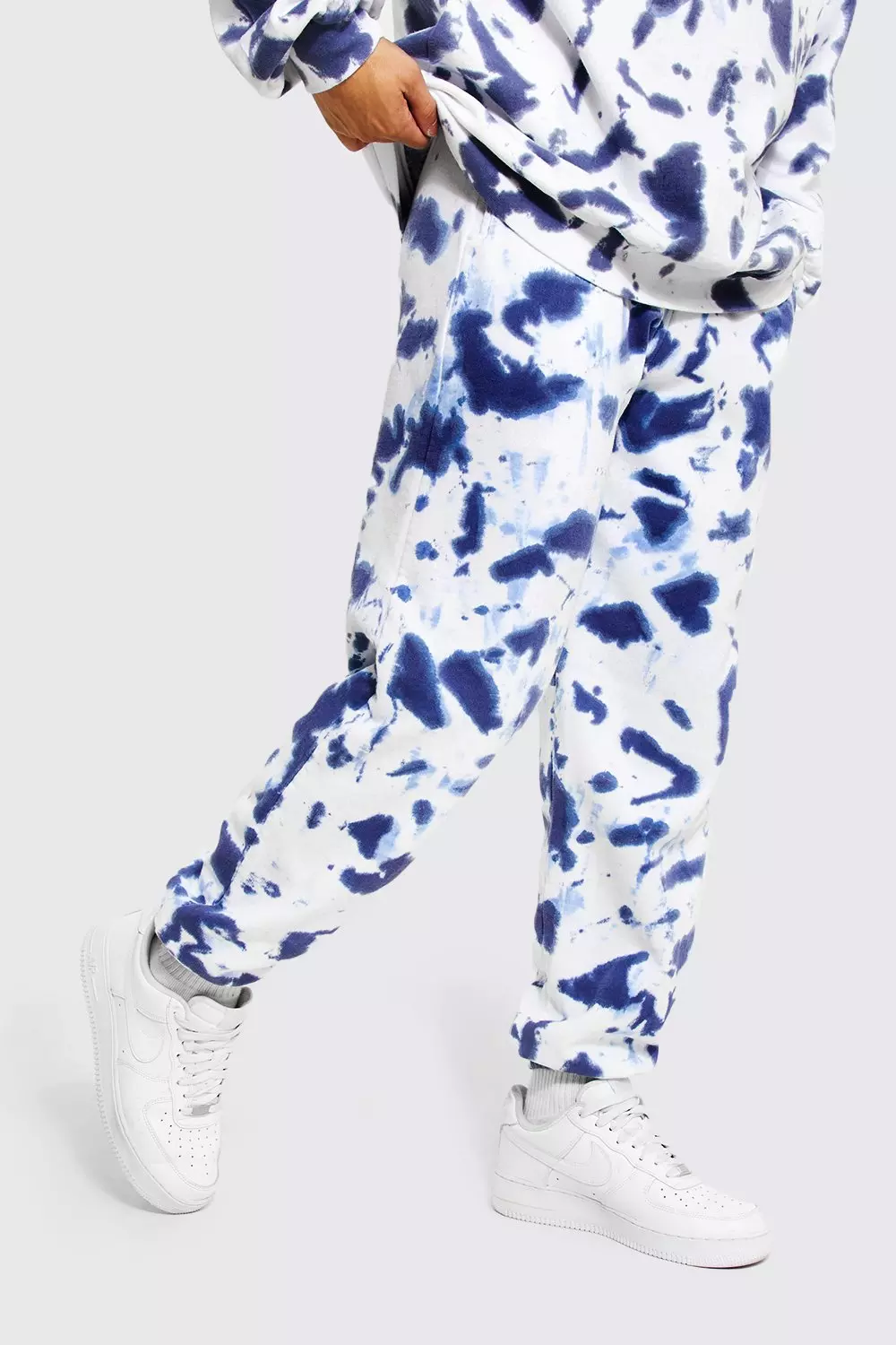 Navy tie dye joggers sales