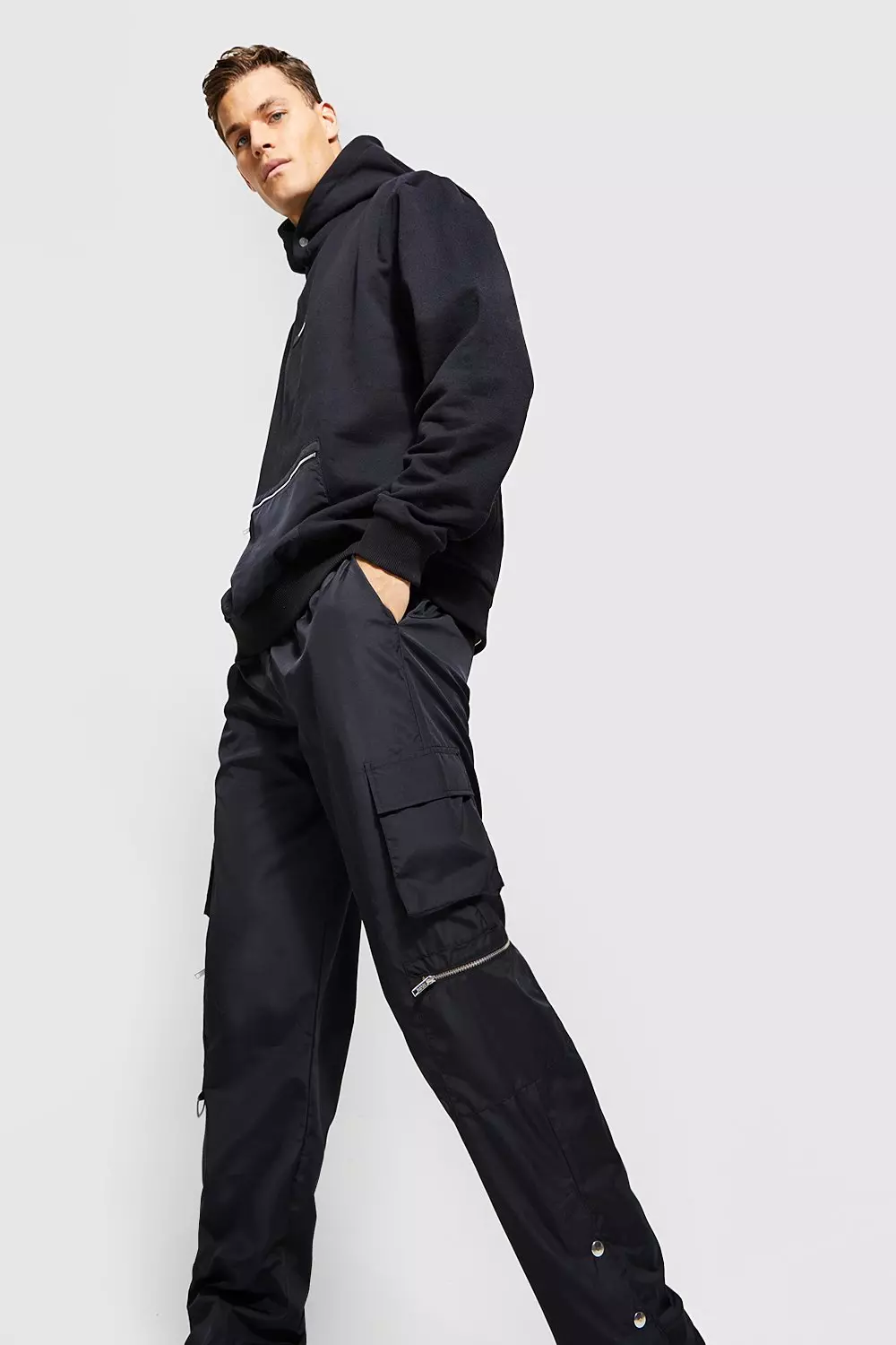 Tall Ensemble de survetement coupe vent et jogging technique boohooMAN FR