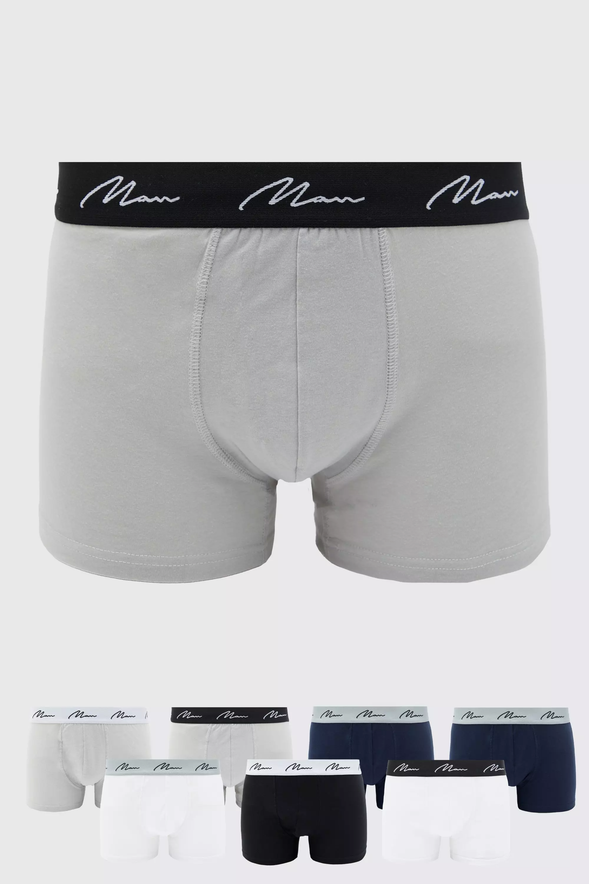 7 Pack Mixed Colour Man Trunks Multi