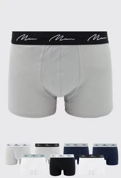 7 Pack Mixed Colour Man Trunks Multi