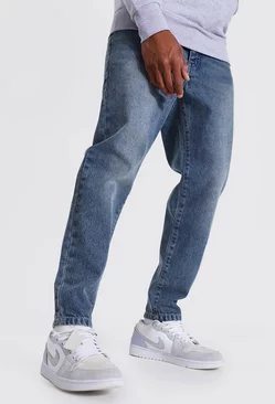 Blue Tapered Fit Rigid Jeans