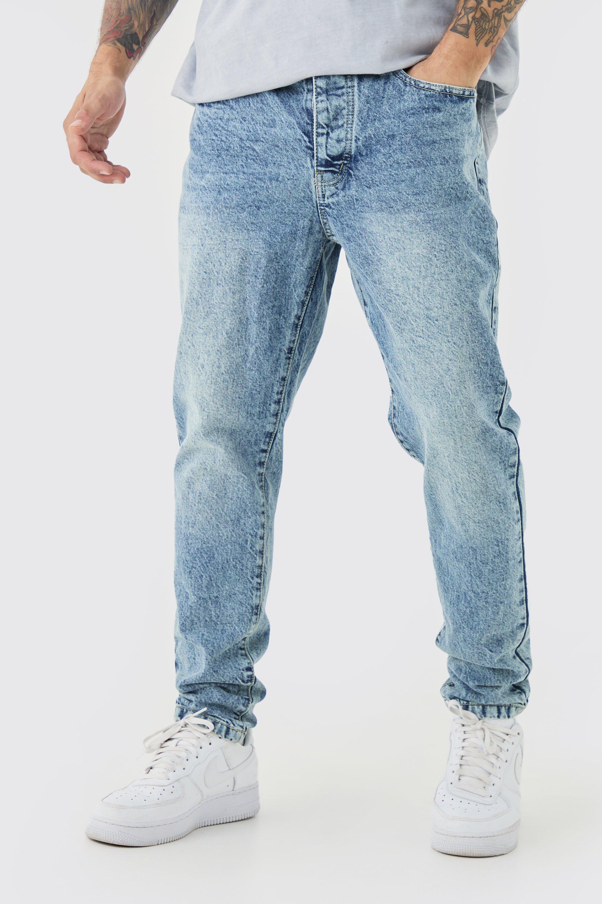 Tapered Fit Rigid Jeans | boohooMAN USA