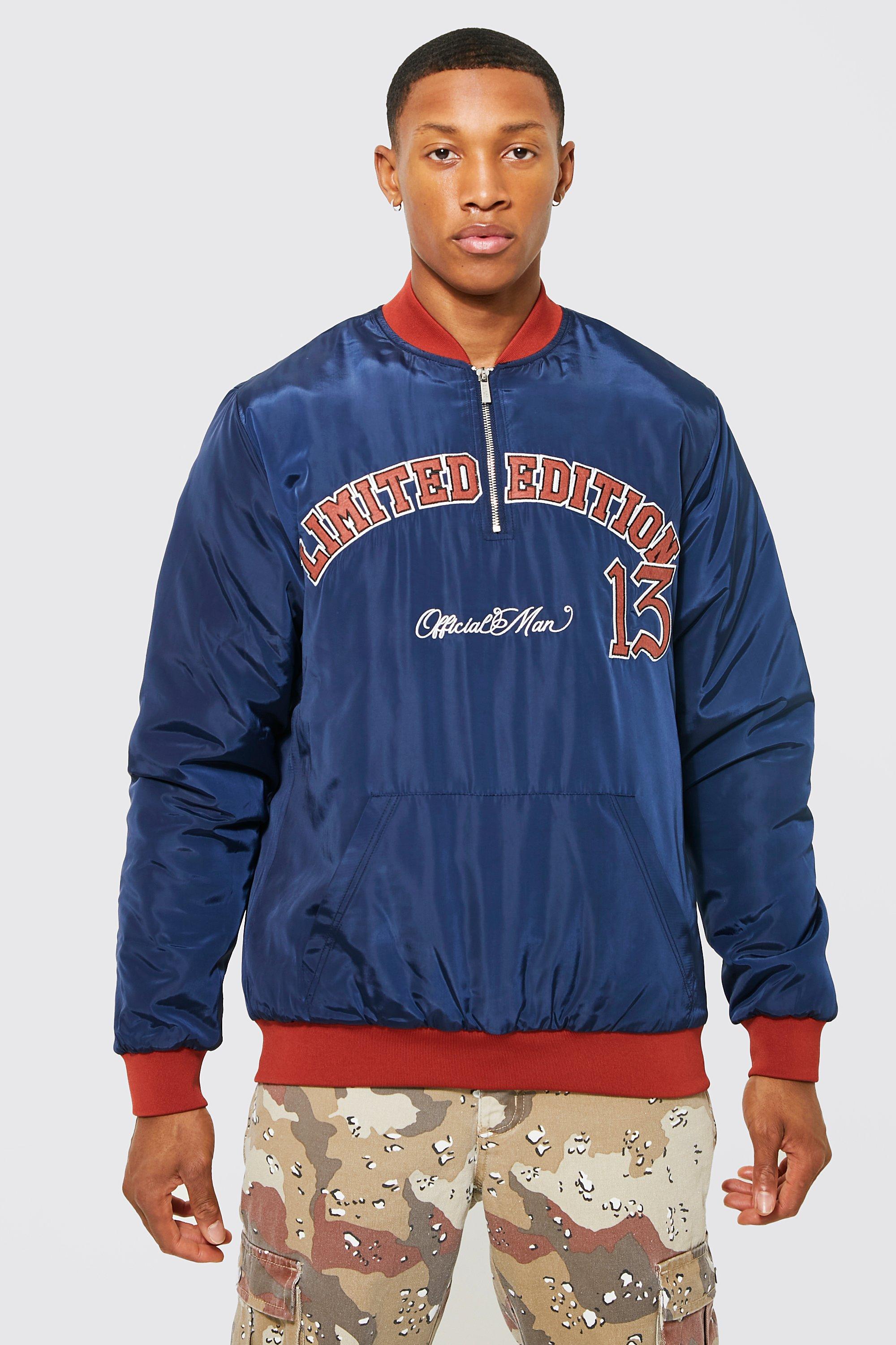 Men's Houston Astros Mitchell & Ness Navy Anorak Raglan Half-Zip