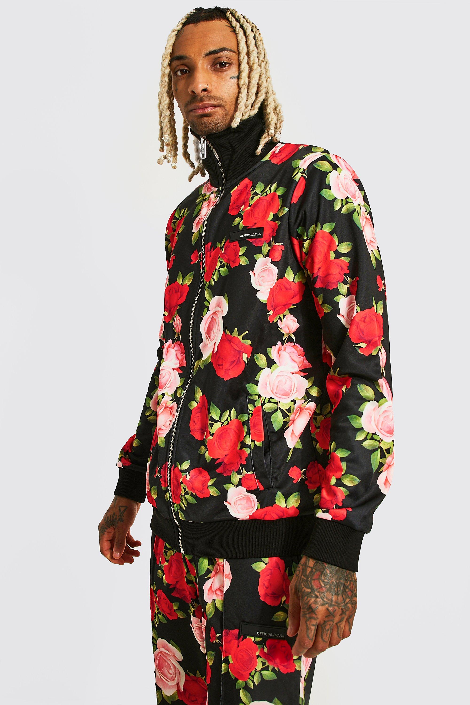 Nike mens top floral tracksuit