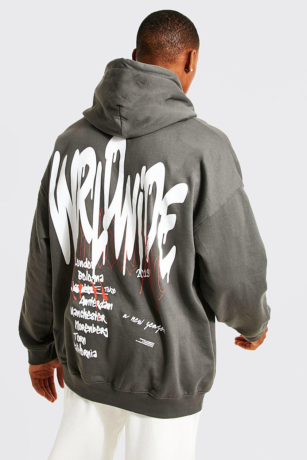 Oversized Worldwide Graphic Hoodie